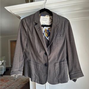 Cartonnier Gray Blazer Classic Notched Lapel